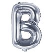 35CM SILVER LETTER B AIR FILL FOIL