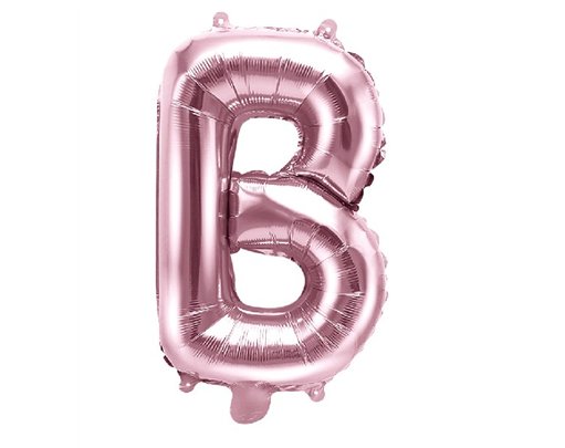 35CM ROSE GOLD LETTER B AIR FILL FOIL