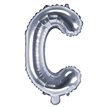35CM SILVER LETTER C AIR FILL FOIL