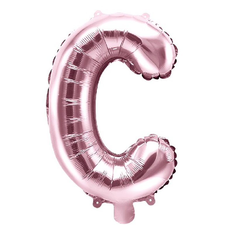 35CM ROSE GOLD LETTER C AIR FILL FOIL