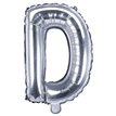 35CM SILVER LETTER D AIR FILL FOIL
