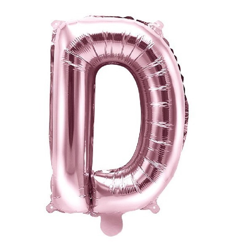 35CM ROSE GOLD LETTER D AIR FILL FOIL