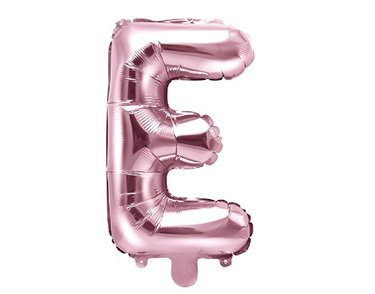 35CM ROSE GOLD LETTER E AIR FILL FOIL