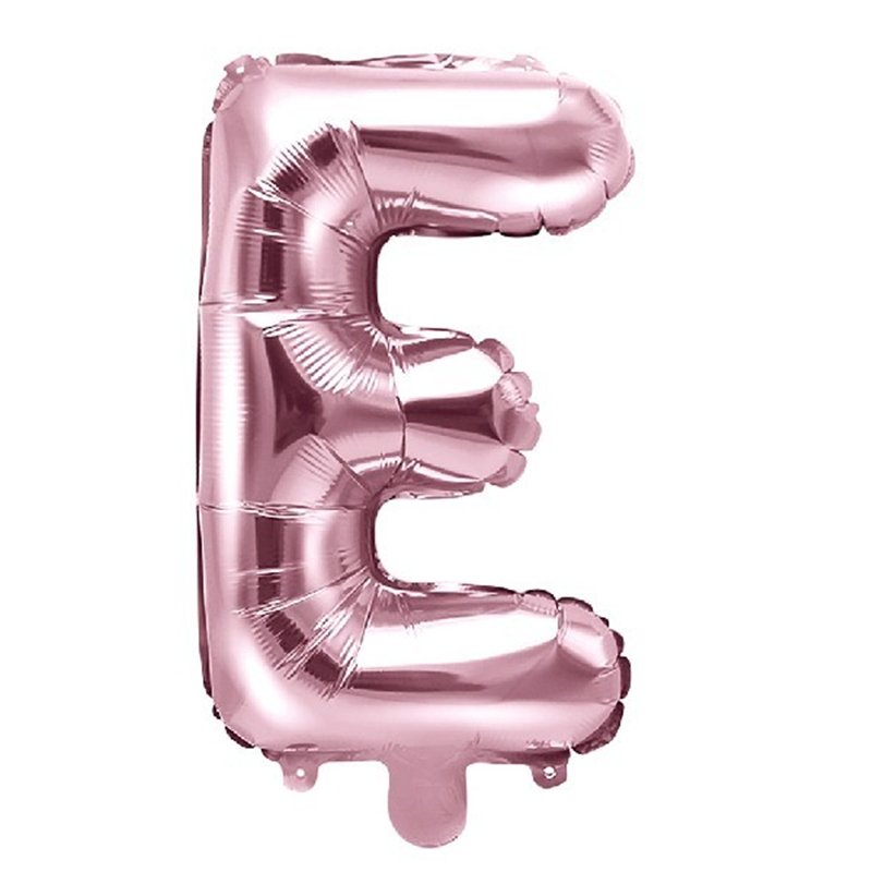 35CM ROSE GOLD LETTER E AIR FILL FOIL