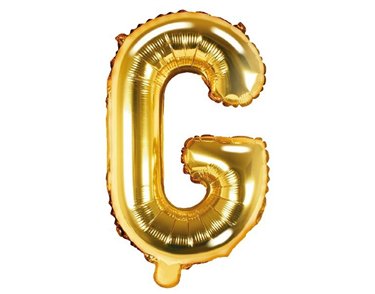 35CM GOLD LETTER G AIR FILL FOIL
