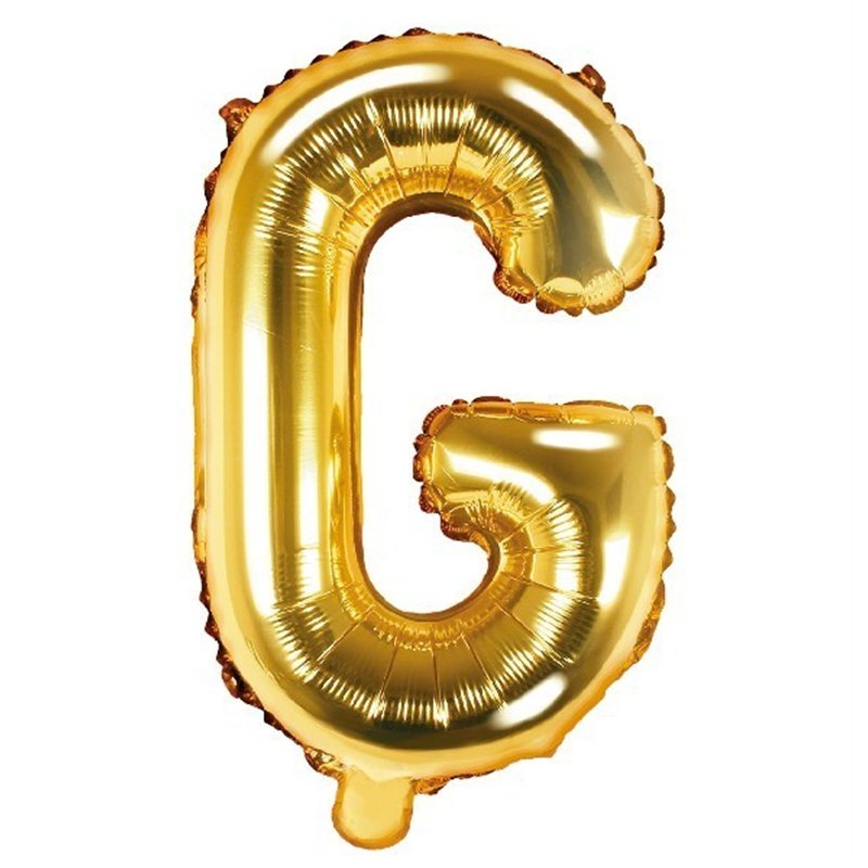 35CM GOLD LETTER G AIR FILL FOIL