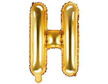 35CM GOLD LETTER H AIR FILL FOIL