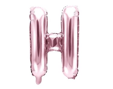 35CM ROSE GOLD LETTER H AIR FILL FOIL