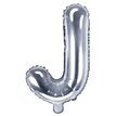 35CM SILVER LETTER J AIR FILL FOIL