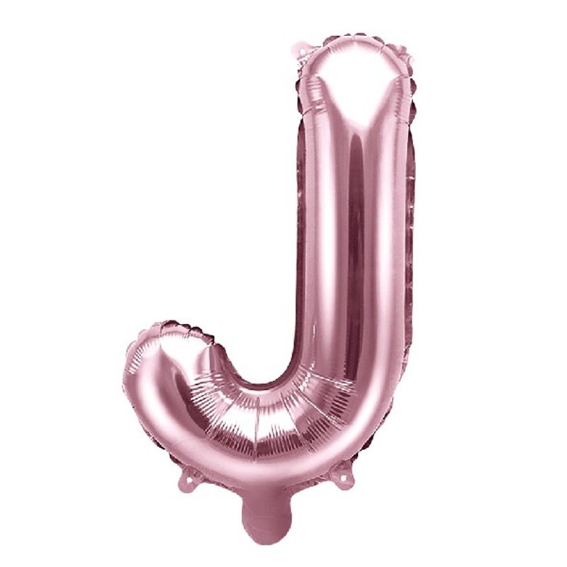 35CM ROSE GOLD LETTER J AIR FILL FOIL