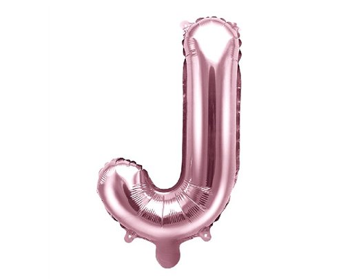 35CM ROSE GOLD LETTER J AIR FILL FOIL