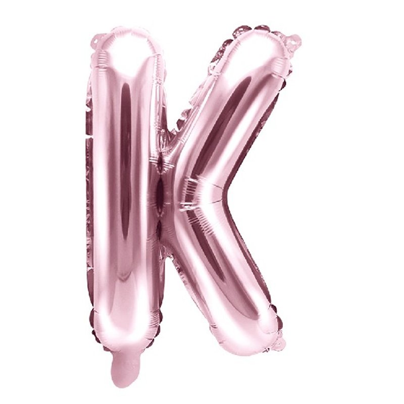 35CM ROSE GOLD LETTER K AIR FILL FOIL