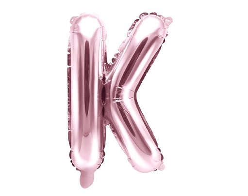 35CM ROSE GOLD LETTER K AIR FILL FOIL