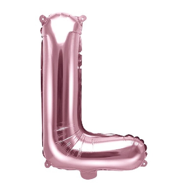 35CM ROSE GOLD LETTER L AIRFILL FOIL