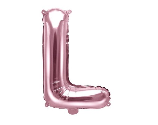 35CM ROSE GOLD LETTER L AIRFILL FOIL