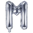 35CM SILVER LETTER M AIR FILL FOIL