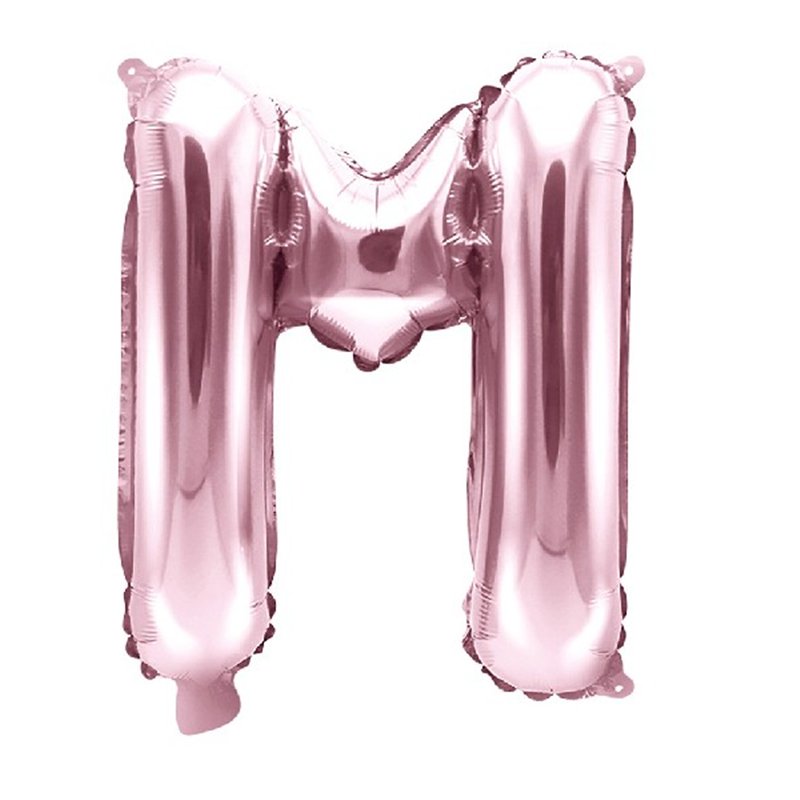 35CM ROSE GOLD LETTER M AIR FILL FOIL