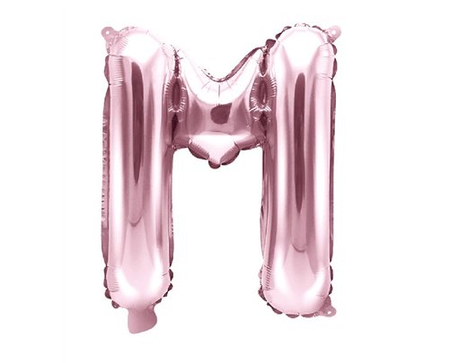 35CM ROSE GOLD LETTER M AIR FILL FOIL