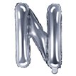 35CM SILVER LETTER N AIR FILL FOIL