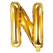 35CM GOLD LETTER N AIR FILL FOIL