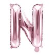 35CM ROSE GOLD LETTER N AIR FILL FOIL