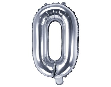 35CM SILVER LETTER O AIR FILL FOIL