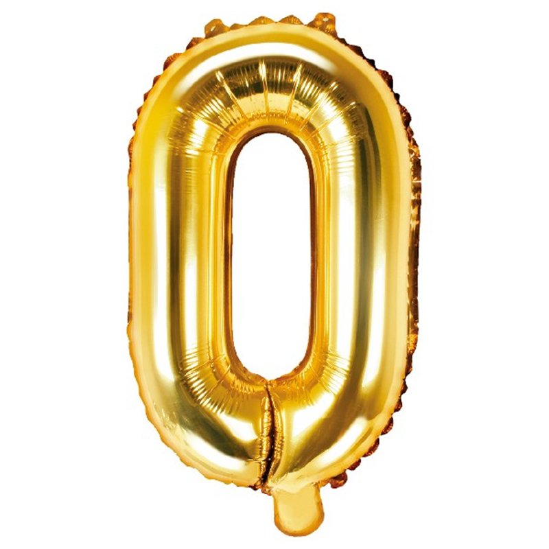 35CM GOLD LETTER O AIR FILL FOIL