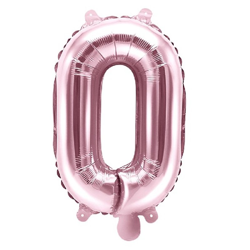 35CM ROSE GOLD LETTER O AIR FILL FOIL