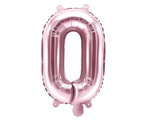35CM ROSE GOLD LETTER O AIR FILL FOIL