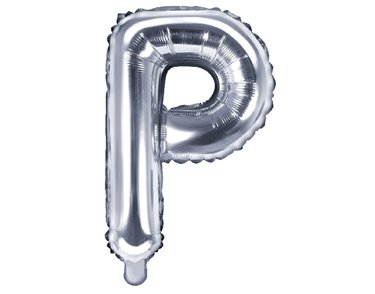 35CM SILVER LETTER P AIR FILL FOIL