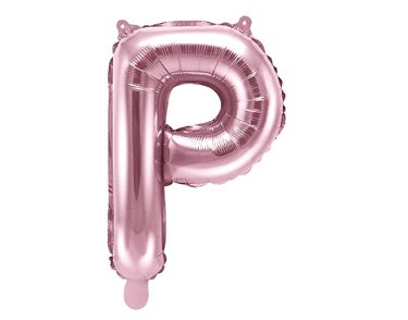 35CM ROSE GOLD LETTER P AIR FILL FOIL