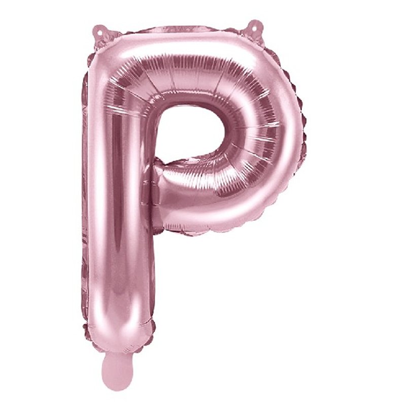 35CM ROSE GOLD LETTER P AIR FILL FOIL