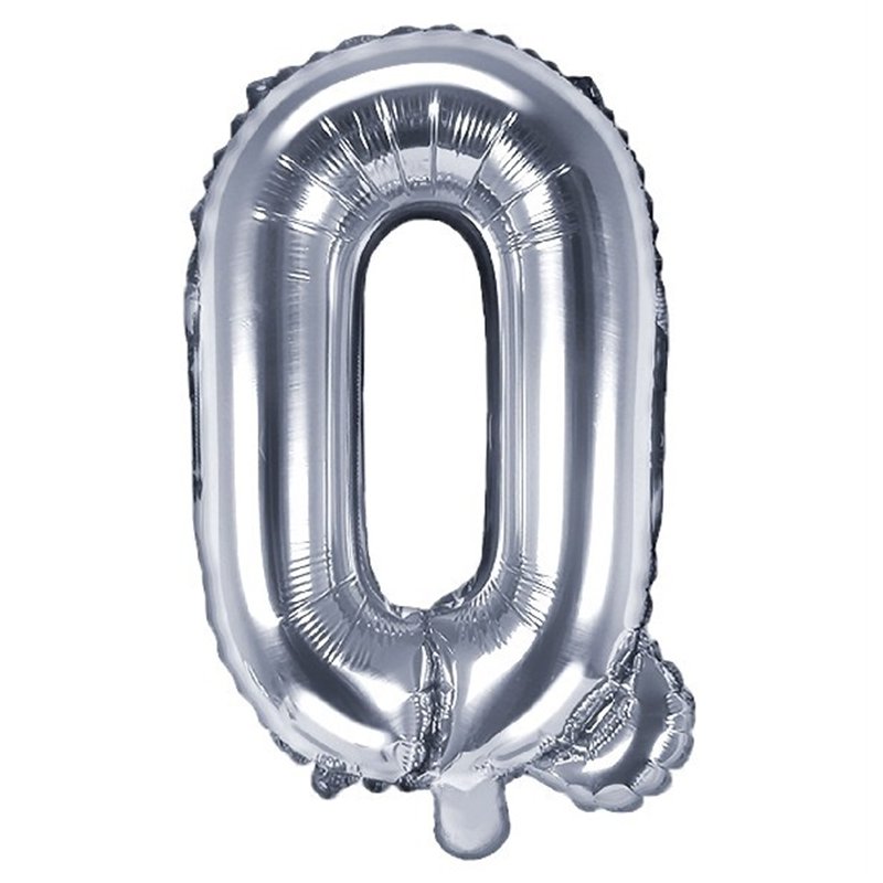 35CM SILVER LETTER Q AIR FILL FOIL