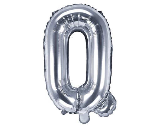 35CM SILVER LETTER Q AIR FILL FOIL