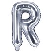 35CM SILVER LETTER R AIR FILL FOIL