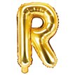 35CM GOLD LETTER R AIR FILL FOIL