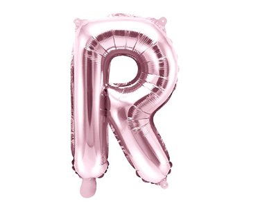 35CM ROSE GOLD LETTER R AIR FILL FOIL
