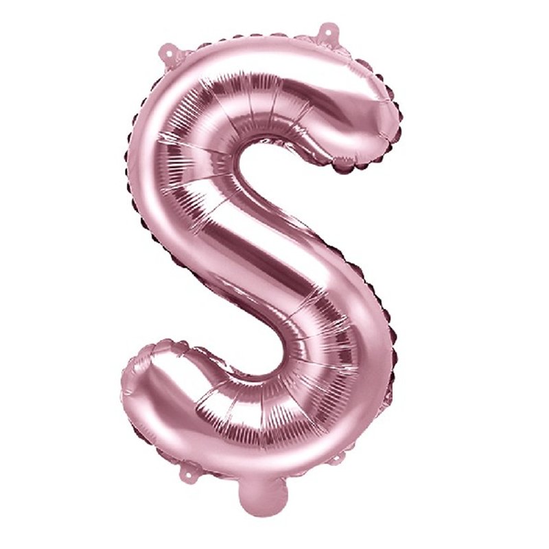 35CM ROSE GOLD LETTER S AIR FILL FOIL