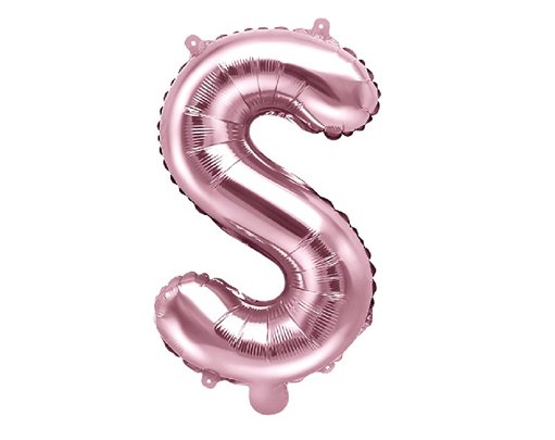 35CM ROSE GOLD LETTER S AIR FILL FOIL