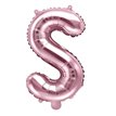 35CM ROSE GOLD LETTER S AIR FILL FOIL