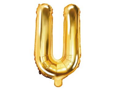 35CM GOLD LETTER U AIR FILL FOIL