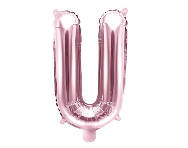 35CM ROSE GOLD LETTER U AIR FILL FOIL