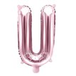 35CM ROSE GOLD LETTER U AIR FILL FOIL