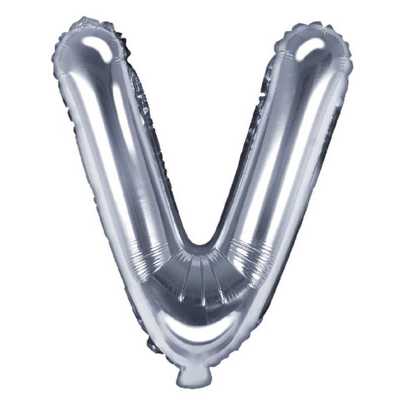 35CM SILVER LETTER V AIR FILL FOIL