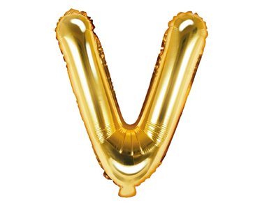 35CM GOLD LETTER V AIR FILL FOIL