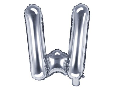 35CM SILVER LETTER W AIR FILL FOIL
