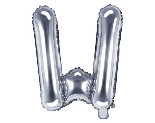 35CM SILVER LETTER W AIR FILL FOIL