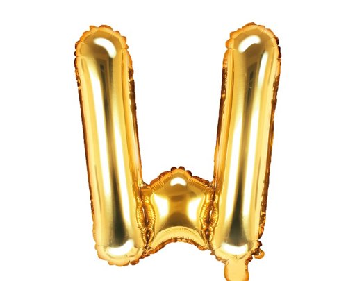 35CM GOLD LETTER W AIR FILL FOIL