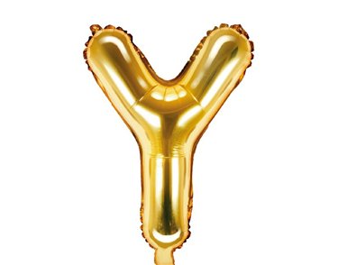 35CM GOLD LETTER Y AIR FILL FOIL
