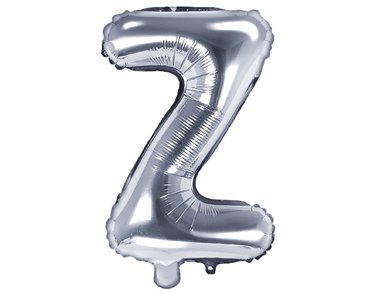 35CM SILVER LETTER Z AIR FILL FOIL
